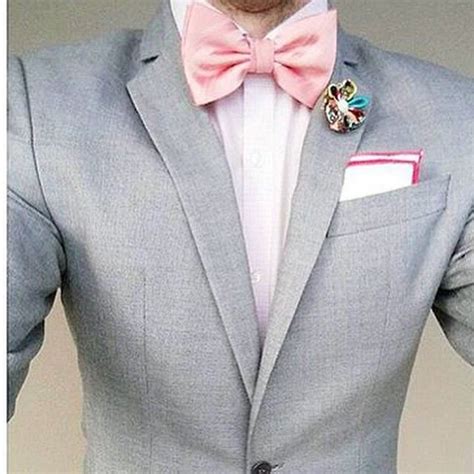 Menzwearclub On Instagram Men Wear Pink Pink Bow Tie With White