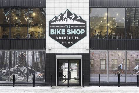 January 18 2020 Calgary Alberta Canada The Bike Shop In Downtown