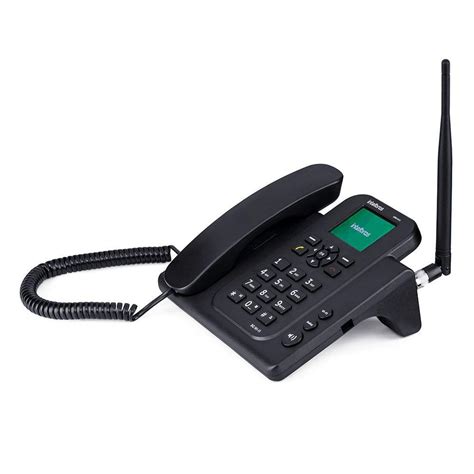 Telefone Rural Celular Fixo Intelbras CFW 8031 3G WiFi Preto Ramais