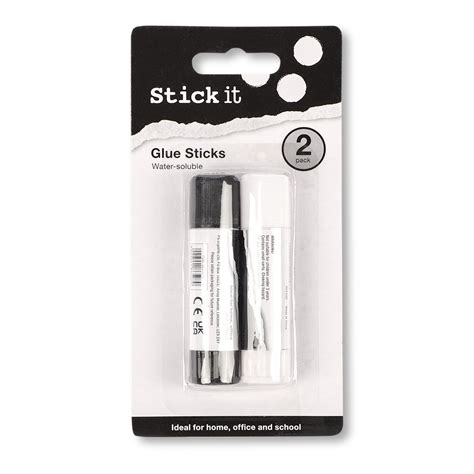 Glue Sticks 2 Pack Poundstretcher