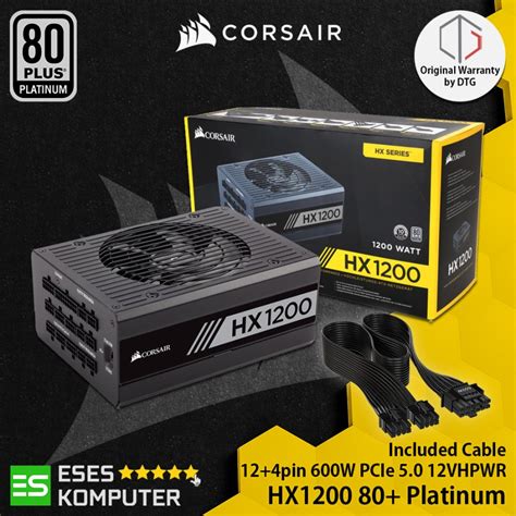 Jual Psu Corsair Hx Series Hx Watt Plus Platinum Fully