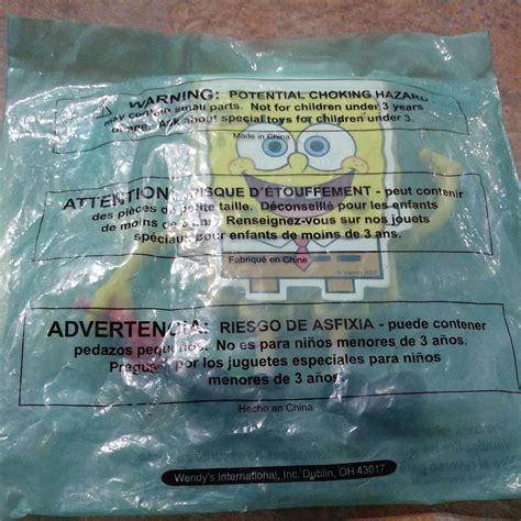 Wendys • 2001 • Spongebob Squarepants • House Party • Kids Meal Toy Ebay