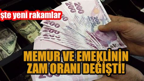 Memur ve emeklinin zam oranı değişti İşte yeni rakamlar