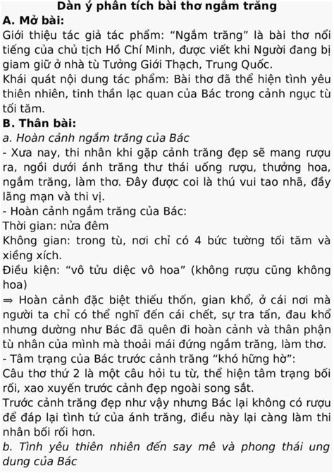 Top 10 Văn Mẫu Phân Tích Bài Thơ Ngắm Trăng Hay Và Chi Tiết Nhất