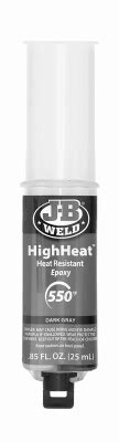 Round S True Value Merchandise Jb Weld High Heat Epoxy Syringe