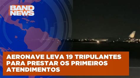 Avião para buscar brasileiros segue para Israel BandNews TV YouTube