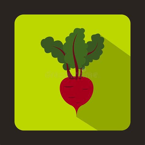 Fresh Beetroot Icon Outline Style Stock Vector Illustration Of Black