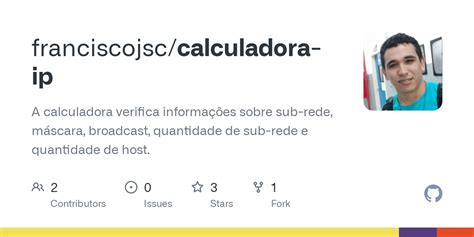 Github Franciscojsc Calculadora Ip A Calculadora Verifica