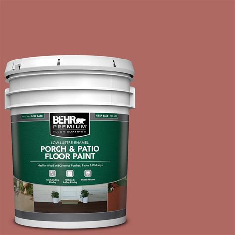 BEHR PREMIUM 5 Gal PPU2 13 Colonial Brick Low Lustre Enamel Interior