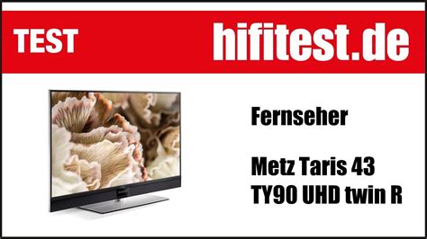 Test Review Fernseher Metz Taris 43 TY90 UHD Twin R YouTube