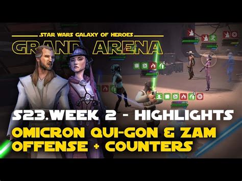 Qui Gon Zam Omicron Offense Counter GAC Testing SWGOH Grand Arena