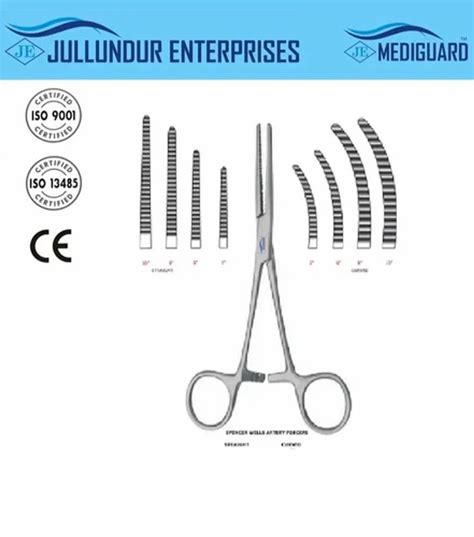 Stainless Steel Spencer Wall Artery Forceps For Hospital And Clinic At