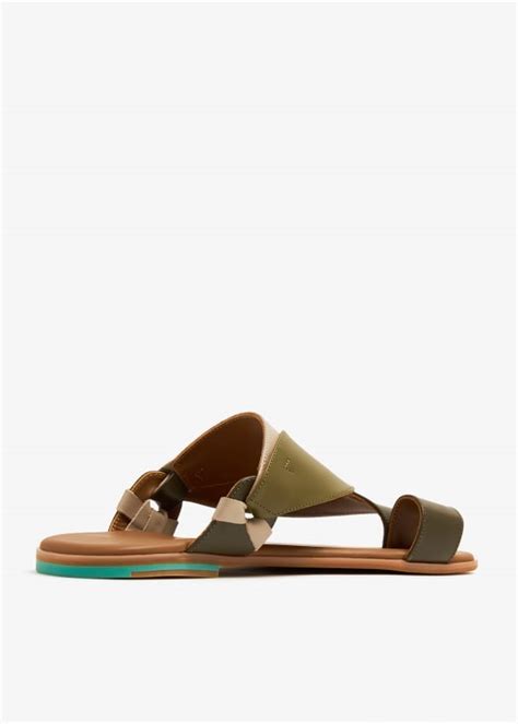 Tamashee Mahara sandals for Men - Green in UAE | Level Shoes