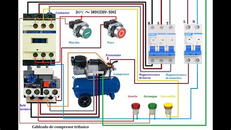 Diagrama Eléctrico De Compresor Trifasico Moler Detección