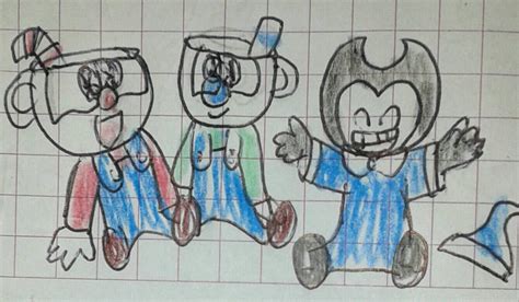 Baby Cuphead, Mugman and Bendy costumes by Mariascurra on DeviantArt