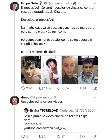 Amanda Vettorazzo on Twitter O Felipe Neto é um imã de hipocrisia