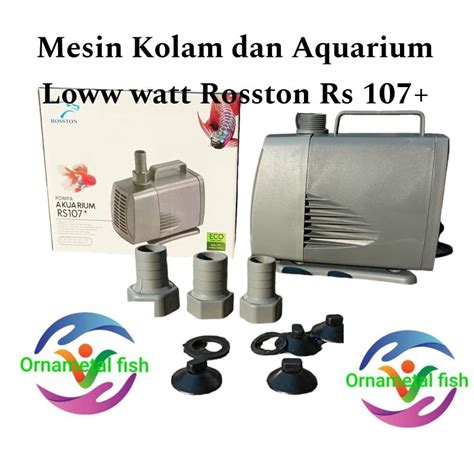 Jual Mesin Kolam Dan Aquarium Low Watt Banget Ya Power Watt F Max