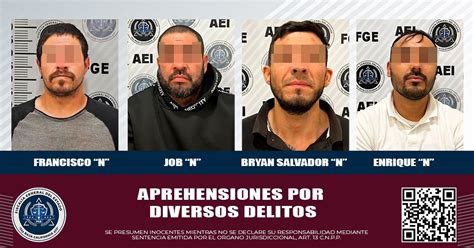 Agentes De La Fge Aprehenden A 4 Hombres Por Diversos Delitos Uniradio Informa