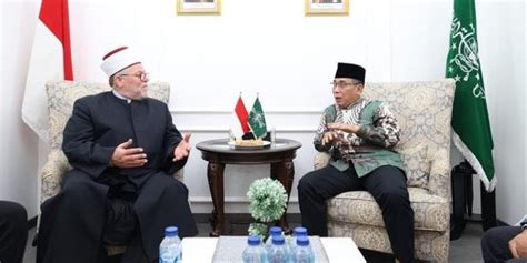 Ketum PBNU Bertemu Mufti Palestina Bahas Perdamaian Dengan Israel