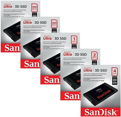 Sandisk Ssd Ultra 3d 250gb 500gb 1tb 2tb 4tb Sata Iii 3d Nand 25 Internal Lot Queue Become