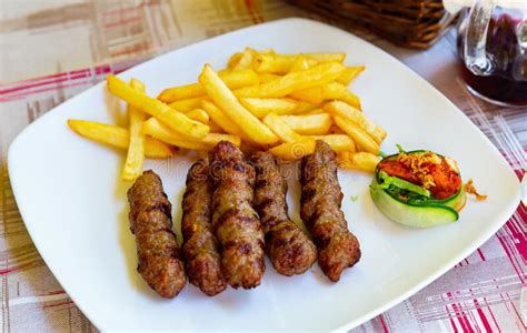 Cevapcici With French Fries Stock Photo Image Of Closeup Rllchen