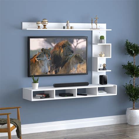 Buy Anikaa Cindy Engineered Wood Wall Tv Unittv Standtv Cabinettv Entertainment Unitset Top