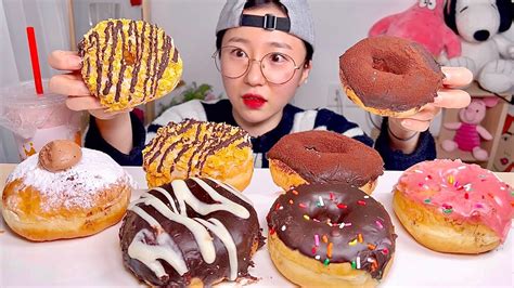 파주 말똥도넛🍩 여러가지 도넛 디저트 먹방 Dessert Mukbang Youtube