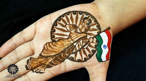 75th Independence Day 15 August Special Mehandi Design Happy