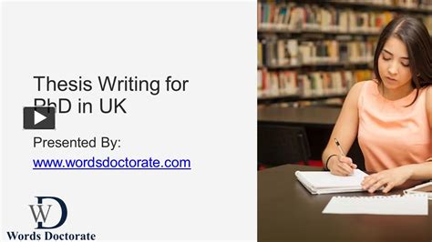 Ppt Thesis Writing For Phd In Uk Powerpoint Presentation Free To