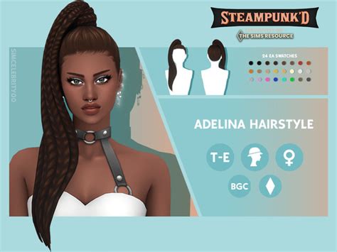 The Sims Resource Steampunked Adelina Hairstyle