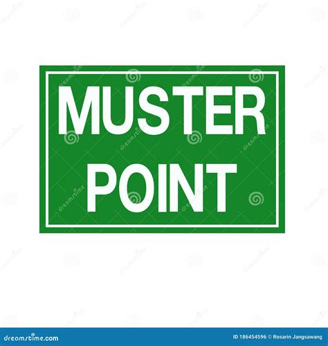 Muster Point Symbol Sign Vector Illustration Isolate On White