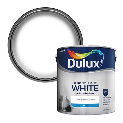 Dulux Matt Emulsion Paint For Walls And Ceilings Pure