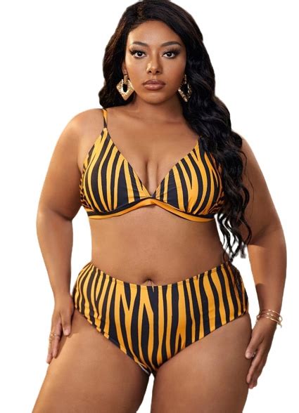 SHEIN PLUS SIZE STRÓJ BIKINI DAMSKIE WZÓR 44 VCD 13552361341