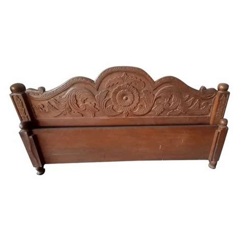 Brown Polished Teak Wood Bed Headboard Bed Size 8x6feet At Rs 30000