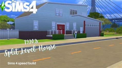 1970 S SPLIT LEVEL HOME THE SIMS SPEED BUILD NO CC SIMS SPEED