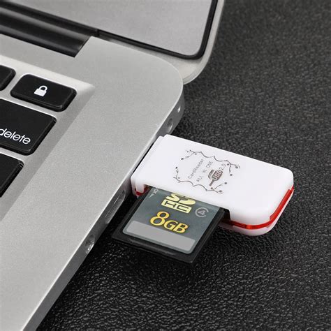 2 Colors Mini USB 2.0 Micro SD TF T Flash Memory Card Reader Adapter ...