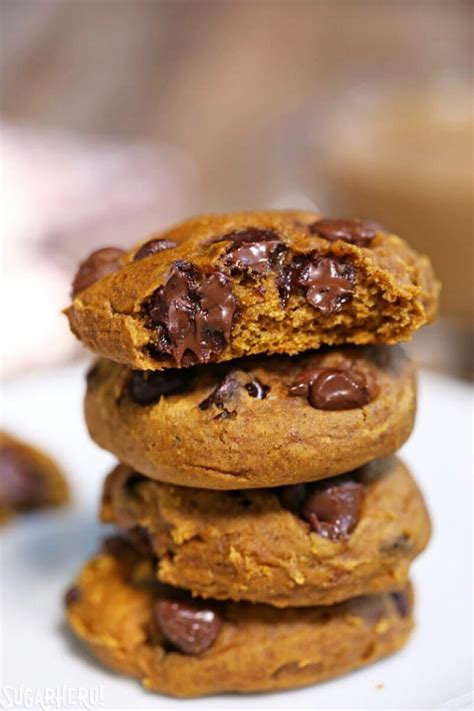 3 Ingredient Pumpkin Chocolate Chip Cookies Sugarhero