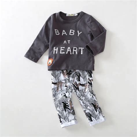 Baby Boy Clothes 2019 Spring And Autumn New Boy Cotton Letter Print