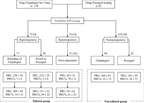 Flow Chart Of The Antiplatelet Agents Tailoring Process The Numbers