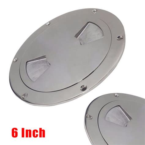 6 Marine Screw Out Deck Plate Inspection Hatch 316 Stainless Steel