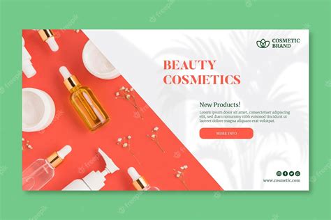 Free Vector | Cosmetic banner template