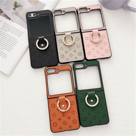 Compatible With Samsung Galaxy Z Flip 5 Case 2023，big Litchi Pattern