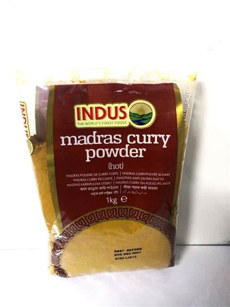 Indus Madras Curry Powder Hot Kg Myspiceshop Co Uk