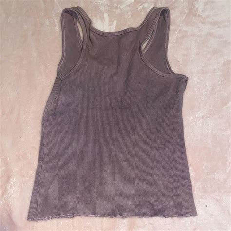 Small Pinkish One Step Up Tank Top Y2k Depop