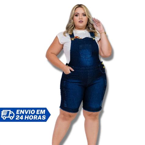 Jardineira Plus Size Mercadolivre