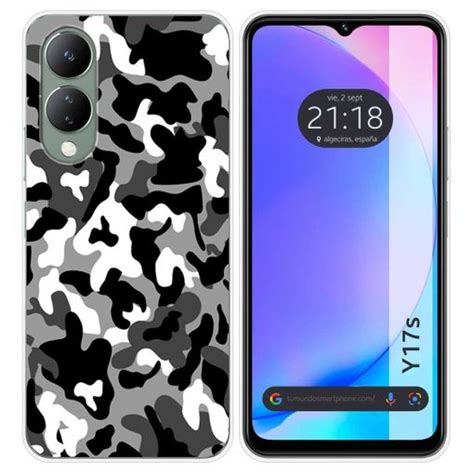 Funda Silicona Para Vivo Y S Dise O Snow Camuflaje Dibujos Con Ofertas