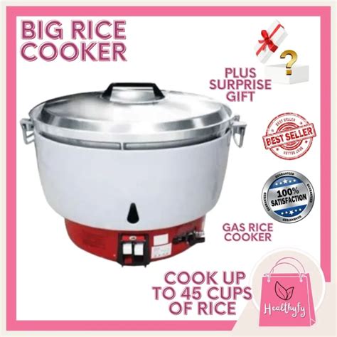 Healthyfy Rice Cooker Jumbo I Big Rice Cooker I Gas Rice Cooker 10 Liters Capacity Cook Up To