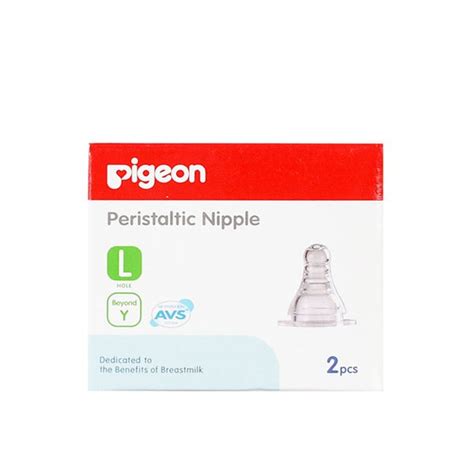 Jual Pigeon Peristaltic Nipple Slim Neck L Isi Nipple Bayi Dot Anak