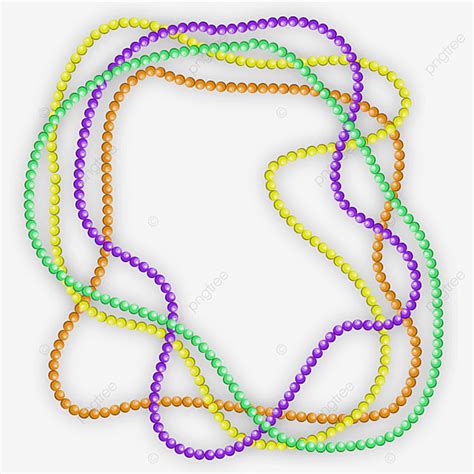 Mardi Gras Beads Vector Png Images Mardi Gras Bead Decoration Mardi