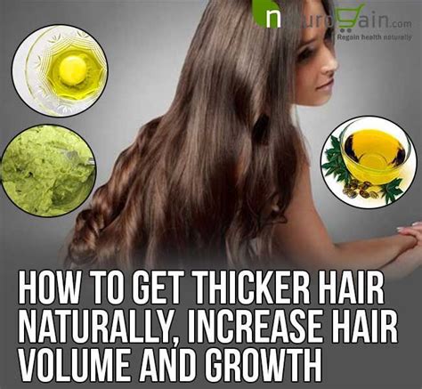 How To Get Thicker Hair Naturally Increase Hair Volume Thicker Hair